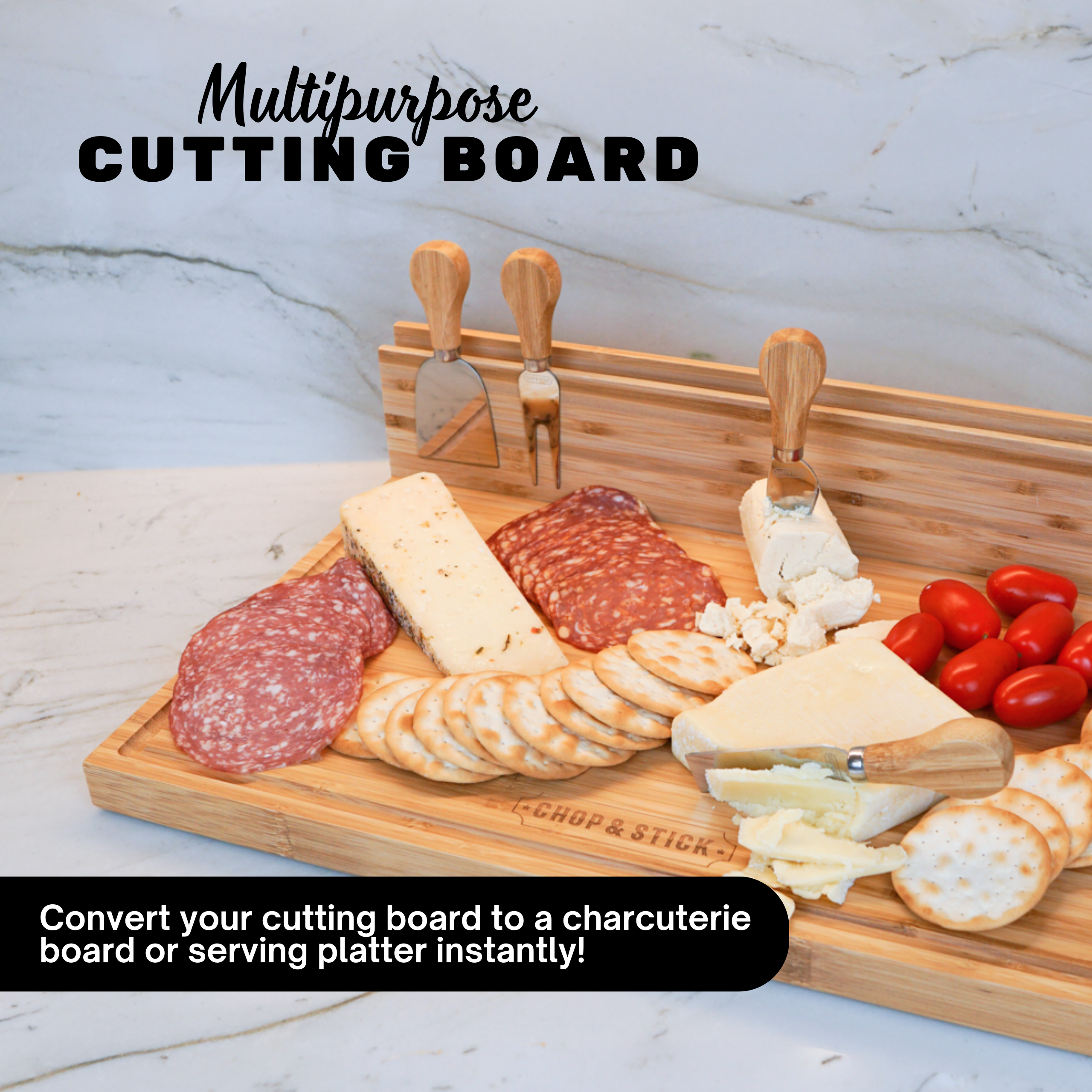 Chop & Stick Cutting Board "Classic" set